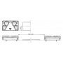 Feu arrière LED rectangle gauche câblé UNIVERSEL LA40025