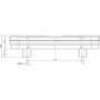 Feu arrière LED rectangle gauche câblé UNIVERSEL LA40007