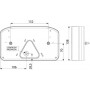 Feu arrière LED rectangle gauche câblé GOPART LA45004