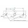Feu arrière LED rectangle gauche 7 plots UNIVERSEL LA40008