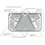 Feu arrière LED rectangle gauche 7 plots UNIVERSEL LA40008
