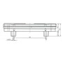 Feu arrière LED rectangle gauche 7 plots UNIVERSEL LA40008