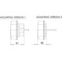 Feu arrière LED rectangle gauche 5 plots UNIVERSEL LA40036