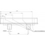 Feu arrière LED rectangle gauche 5 plots UNIVERSEL LA40036