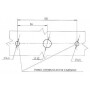 Feu arrière LED rectangle gauche 5 plots UNIVERSEL LA40026
