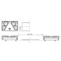 Feu arrière LED rectangle gauche 5 plots UNIVERSEL LA40026
