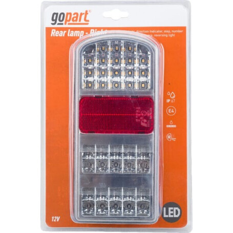 Feu arrière LED rectangle droit GOPART LA91261R