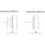Feu arrière LED rectangle droit câblé UNIVERSEL LA40031