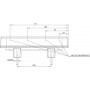 Feu arrière LED rectangle droit câblé UNIVERSEL LA40031
