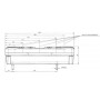 Feu arrière LED rectangle droit câblé UNIVERSEL LA40023