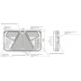 Feu arrière LED rectangle droit câblé UNIVERSEL LA40005