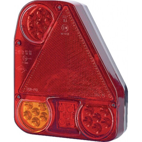 Feu arrière LED rectangle droit câblé GOPART LA45003