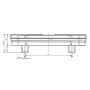 Feu arrière LED rectangle droit 7 plots UNIVERSEL LA40006