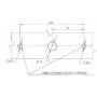Feu arrière LED rectangle droit 5 plots UNIVERSEL LA40024