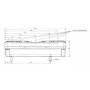 Feu arrière LED rectangle droit 5 plots UNIVERSEL LA40024