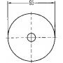 Catadioptre rond rouge diamètre 95mm HELLA 8RA002016121