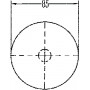 Catadioptre rond rouge diamètre 85mm à visser HELLA 8RA002016111