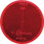Catadioptre rond rouge diamètre 75mm tige filetée GOPART LA75021