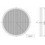 Catadioptre rond rouge diamètre 75mm GOPART LA75024