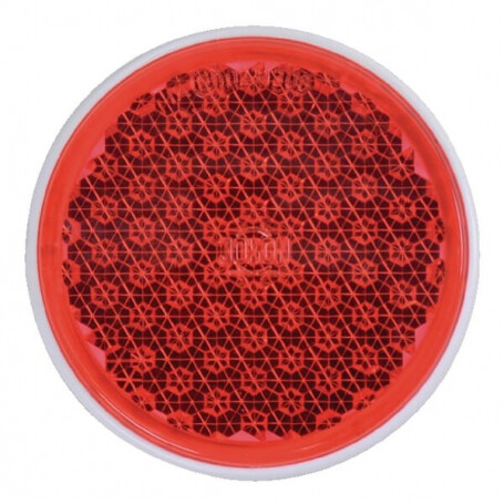 Catadioptre rond rouge diamètre 58mm autocollant JOKON 300001000