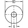 Catadioptre rond blanc HELLA 8RA002014241