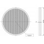 Catadioptre rond blanc diamètre 75mm GOPART LA75022