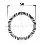 Catadioptre rond blanc diamètre 58mm autocollant JOKON 300001020