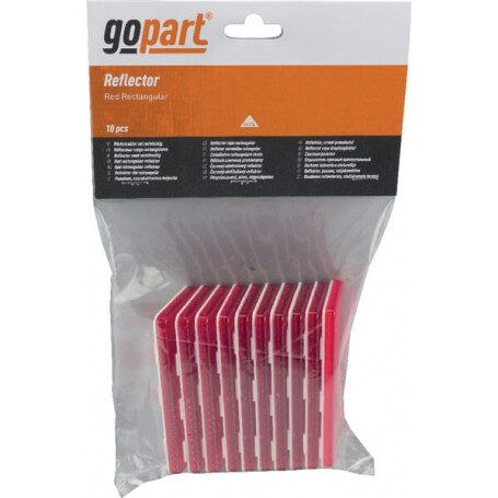 Catadioptre rectangle rouge 94x44mm GOPART LA75006
