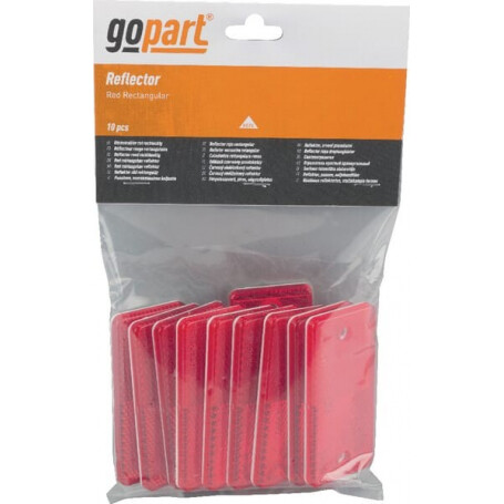 Catadioptre rectangle rouge 94x44mm à visser GOPART LA75003