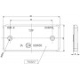Catadioptre rectangle rouge 94x44mm à visser GOPART LA75003