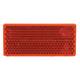 Catadioptre rectangle rouge 70x31,5mm autocollant HELLA 8RA004412021