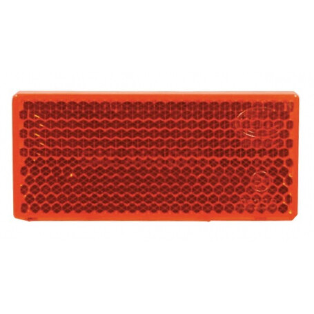 Catadioptre rectangle rouge 70x31,5mm autocollant HELLA 8RA004412021