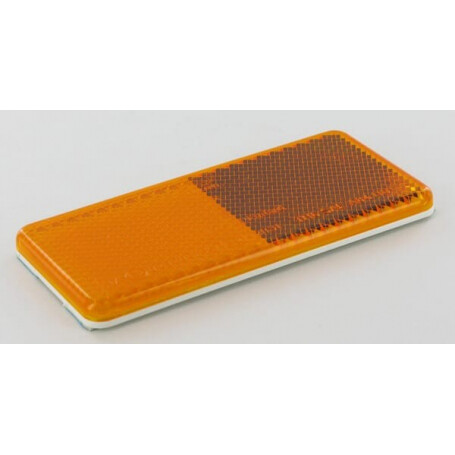 Catadioptre rectangle orange 94x44mm autocollant HELLA 8RA003326041