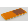 Catadioptre rectangle orange 94x44mm autocollant HELLA 8RA003326041