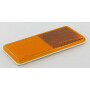 Catadioptre rectangle orange 94x44mm autocollant HELLA 8RA003326041