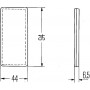 Catadioptre rectangle orange 94x44mm autocollant HELLA 8RA003326041