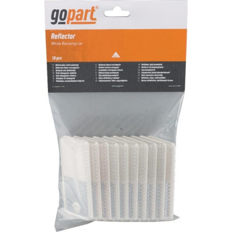 Catadioptre rectangle blanc 70x44mm GOPART LA75001