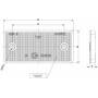 Catadioptre rectangle blanc 70x44mm GOPART LA75001