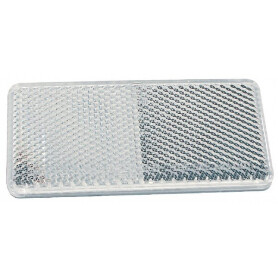 Catadioptre rectangle blanc 70x31,5mm autocollant HELLA 8RA004412011