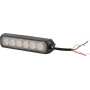 Avertisseur flash LED orange 6x3W 12/24V UNIVERSEL LA20014