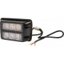 Avertisseur flash LED orange 6x3W 12/24V UNIVERSEL LA20010