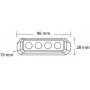Avertisseur flash LED orange 4x3W 12/24V UNIVERSEL LA20013