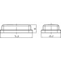 Couvercle de protection HARTING 09300105406