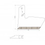 Aileron carbure gauche UNIVERSEL 3002403CN