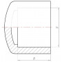 Bouchon en PVC 200mm VDL 7200460