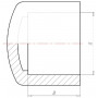 Bouchon en PVC VDL PVC7CAP12