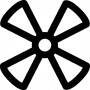 Symbole ventilateur, lentement HELLA 9XT713630531