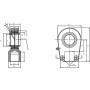 Tête de rotule MAC-POWER GIHNK63LO