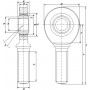 Embout de bielle SKF 7500SA20ES