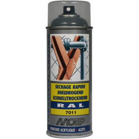 Peinture spray gris fer MOTIP 07019